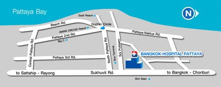 bangkok-hospital-pattaya-map